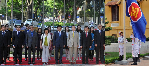 Lễ thượng cờ nhân dịp kỷ niệm 49 năm Ngày thành lập ASEAN ảnh 1