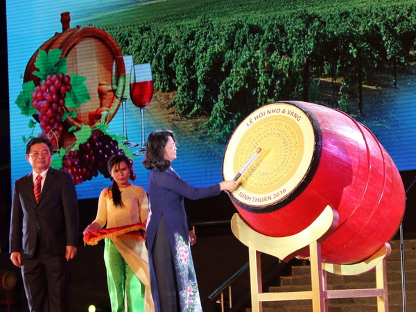 Tưng bừng khai mạc Lễ hội Nho và Vang Ninh Thuận 2016 ảnh 1