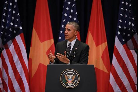 Ông Obama phát biểu trước hơn 2.000 học sinh, sinh viên Hà Nội ảnh 1