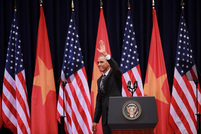 Ông Obama phát biểu trước hơn 2.000 học sinh, sinh viên Hà Nội ảnh 2