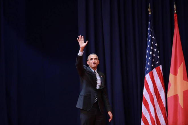 Ông Obama phát biểu trước hơn 2.000 học sinh, sinh viên Hà Nội ảnh 3