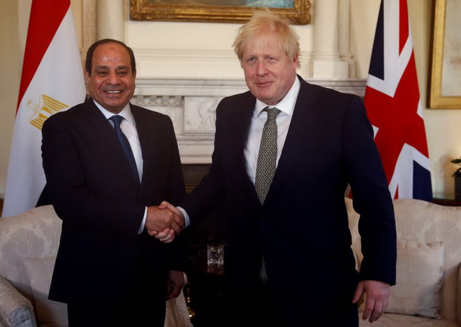 Lãnh đạo Ai Cập, Anh điện đàm về một loạt vấn đề khu vực ảnh 1