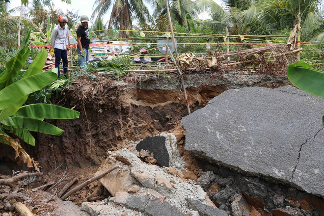 Sụp lở đất nghiêm trọng ở Cà Mau, không có thiệt hại về người ảnh 1
