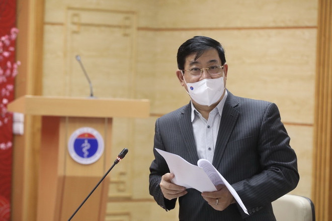 Ông Lương Ngọc Khuê, Cục trưởng Cục Quản lý khám chữa bệnh thuộc Bộ Y tế phát biểu. (Ảnh: Minh Quyết/TTXVN) VN sẽ có 12 trung tâm hồi sức tích cực COVID-19 quốc gia ở 3 miền ảnh 1