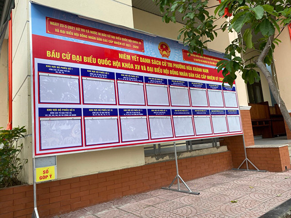 UBND các phường hoàn thành việc lập và niêm yết danh sách cử tri. (Nguồn: danang.gov.vn) Đà Nẵng hoàn thành việc niêm yết danh sách cử tri tại địa phương ảnh 1