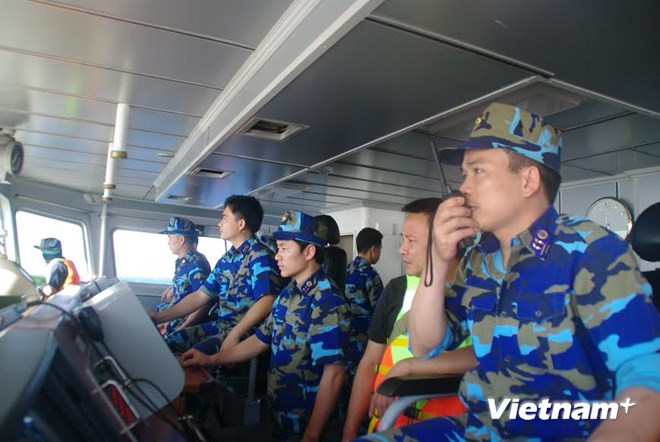 Lực lượng cảnh sát biển Việt Nam. (Nguồn: Vnews) Tôn vinh Cảnh sát biển Việt Nam tại “Vinh quang Việt Nam” ảnh 1