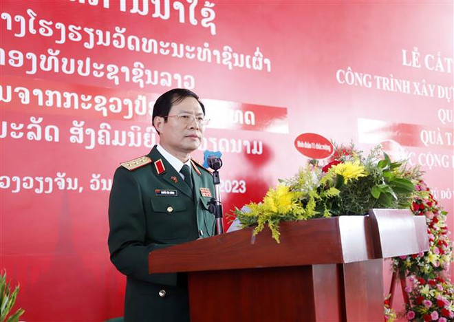 Khánh thành Trường Văn hóa Dân tộc Quân đội Nhân dân Lào ảnh 3