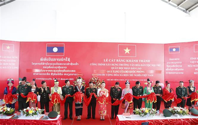 Khánh thành Trường Văn hóa Dân tộc Quân đội Nhân dân Lào ảnh 2