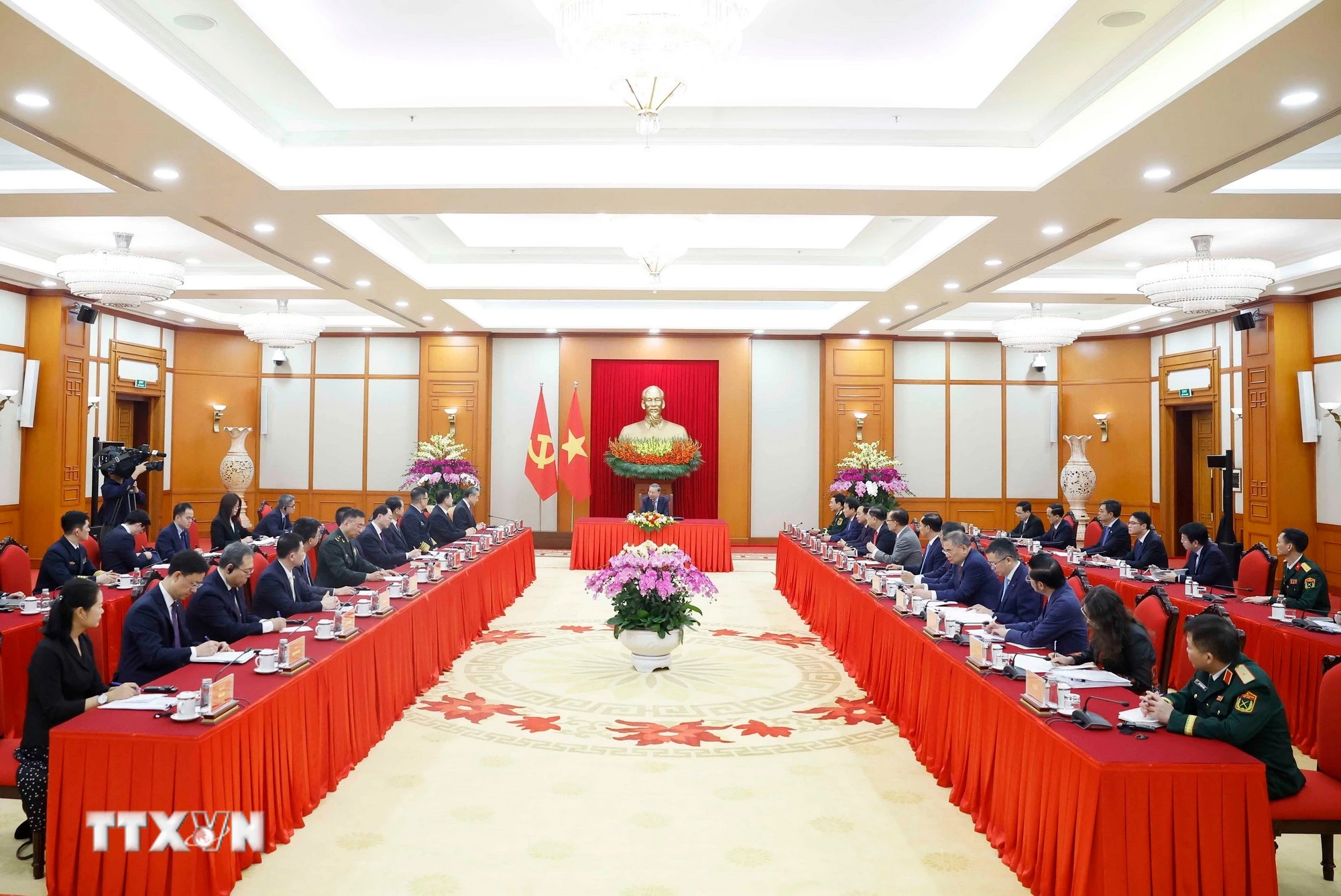 Tổng Bí thư Nguyễn Phú Trọng tiếp Bộ trưởng Ngoại giao, Quốc phòng, Công an Trung Quốc
