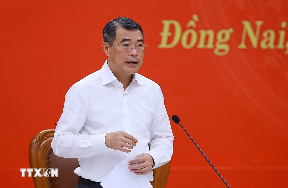 Thủ tướng Lê Minh Hưng phát biểu. (Ảnh: Dương Giang/TTXVN)