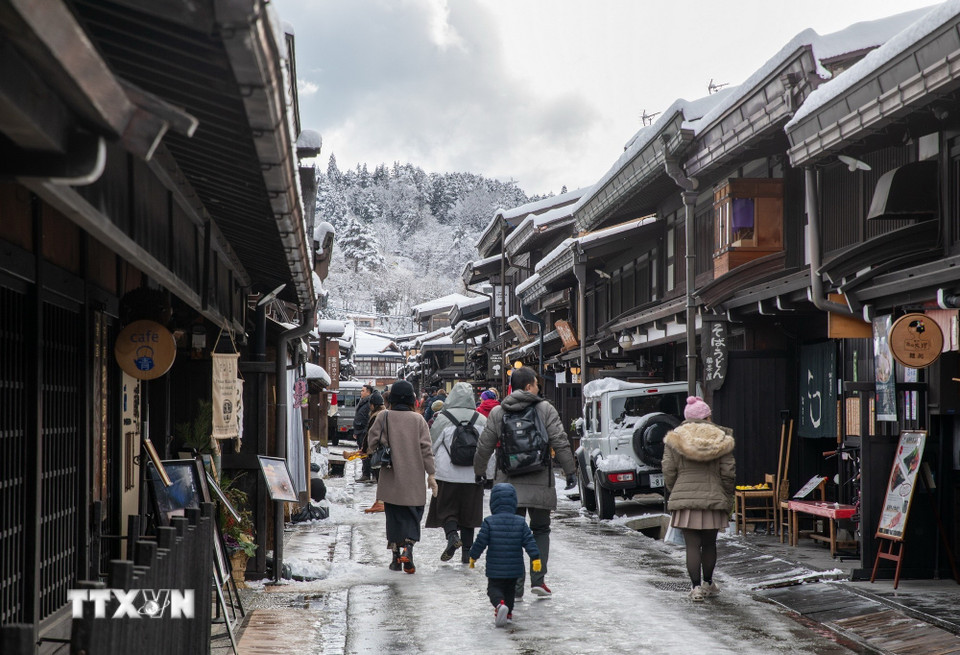 Khu vực Takayama hình thành từ thời Edo, là trung tâm buôn bán sầm uất của vùng núi Hida. (Ảnh: Xuân Giao/TTXVN)