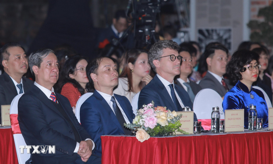 Các đại biểu tham dự buổi lễ. (Ảnh: Phan Phương/TTXVN)