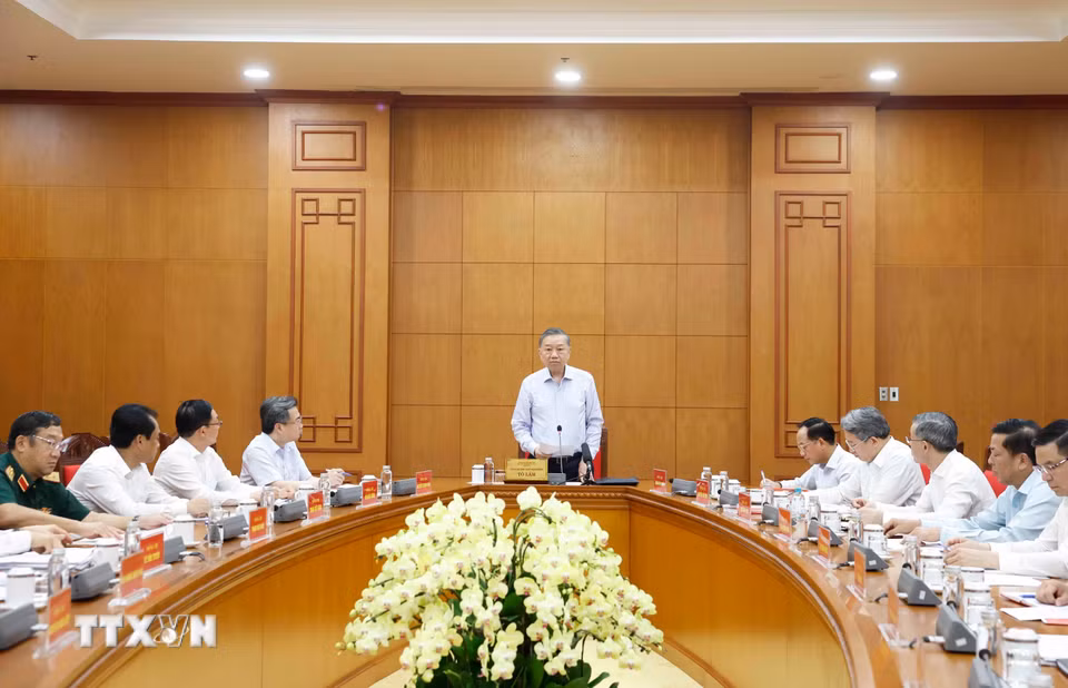Tổng Bí thư, Chủ tịch nước Tô Lâm phát biểu. (Ảnh: Thống Nhất/TTXVN)