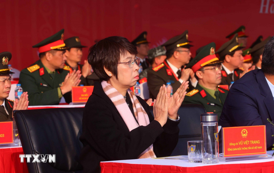 Các đại biểu tham dự buổi lễ. (Ảnh: Phạm Kiên/TTXVN)