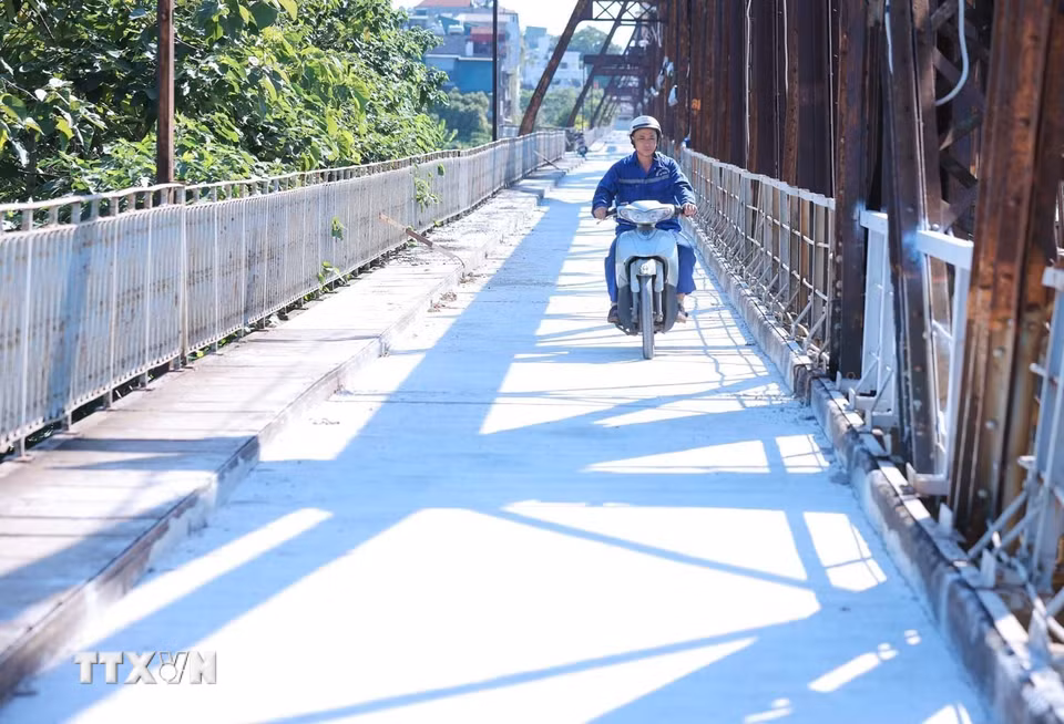 Hệ thống mặt cầu đã hoàn thành, sẵn sàng đưa vào sử dụng trong ngày 27/5 tới. (Ảnh: Hoàng Hiếu/TTXVN)