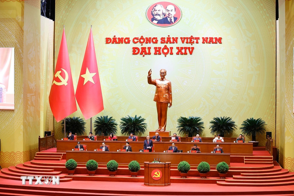 Đoàn Chủ tịch Đại hội. (Ảnh: TTXVN)