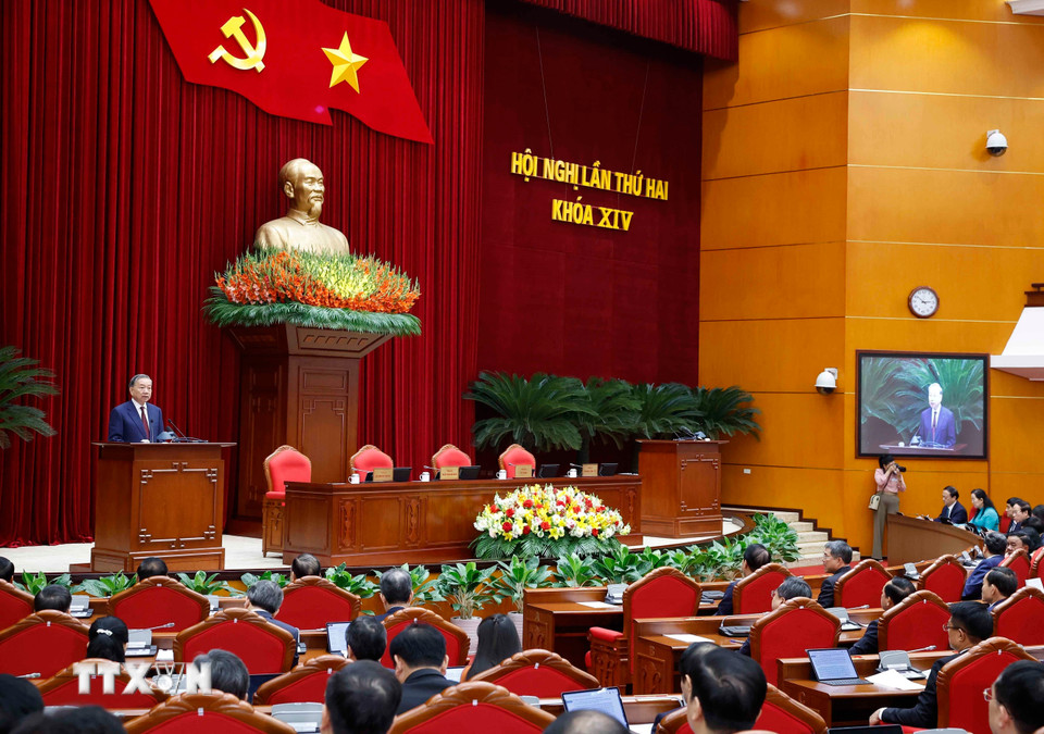 Bet8801234.com cá cược độc quyền Tô Lâm phát biểu bế mạc Hội nghị lần thứ hai Ban Chấp hành Trung ương Đảng khóa XIV. (Ảnh: Thống Nhất/ TTXVN)