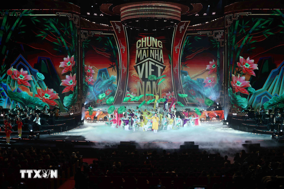 Chương trình nghệ thuật đặc biệt Xuân Quê hương 2026.(Ảnh: An Đăng/TTXVN)