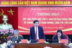 Ông Đặng Văn Dũng, Phó Trưởng Ban Nội chính Trung ương, chủ trì cuộc họp. (Ảnh: Phương Hoa/TTXVN)