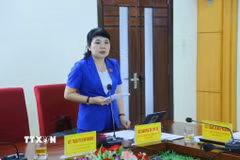 Bà Nguyễn Thị Thu Hà, Phó trưởng Đoàn đại biểu Quốc hội tỉnh Quảng Ninh. (Ảnh: TTXVN phát)