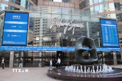 Sàn giao dịch chứng khoán Hong Kong. (Ảnh: Xuân Vịnh/TTXVN)