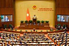 Quang cảnh khai mạc Kỳ họp bất thường lần thứ 8, Quốc hội khoá XV. (Ảnh: Doãn Tấn/TTXVN)