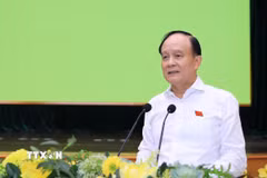 Chủ tịch HĐND Thành phố Hà Nội Nguyễn Ngọc Tuấn. (Ảnh: TTXVN phát)