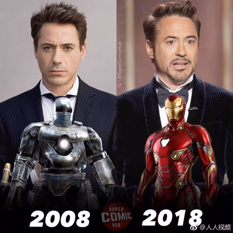 Các ''siêu anh hùng'' của Marvel thay đổi như thế nào sau 10 năm? ảnh 2