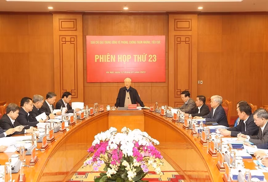 Phiên họp thứ 23 của Ban Chỉ đạo Trung ương về phòng, chống tham nhũng ảnh 1