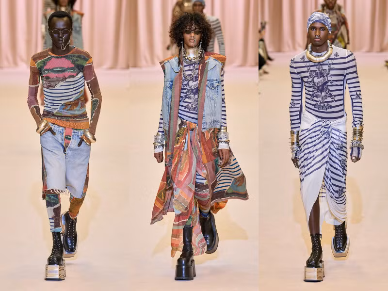 Sự nổi loạn và phá cách đặc trưng trong bộ sưu tập mới của Balmain ảnh 3