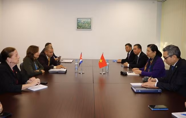 Phó Chủ tịch Quốc hội tiếp kiến Chủ tịch IPU và Phó Chủ tịch QH Cuba ảnh 3