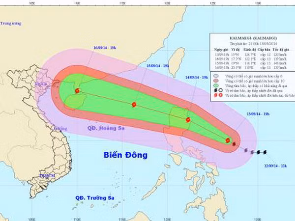 Bão Kalmaegi diễn biến phức tạp, di chuyển rất nhanh vào Biển Đông ảnh 1