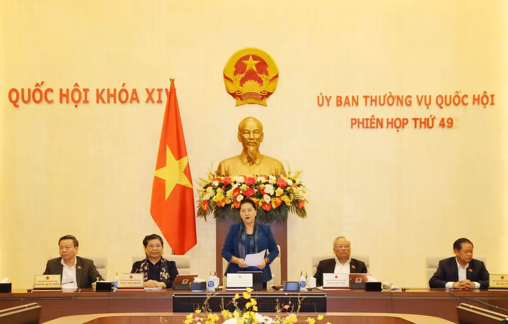 Bế mạc Phiên họp thứ 49 của Ủy ban Thường vụ Quốc hội ảnh 1
