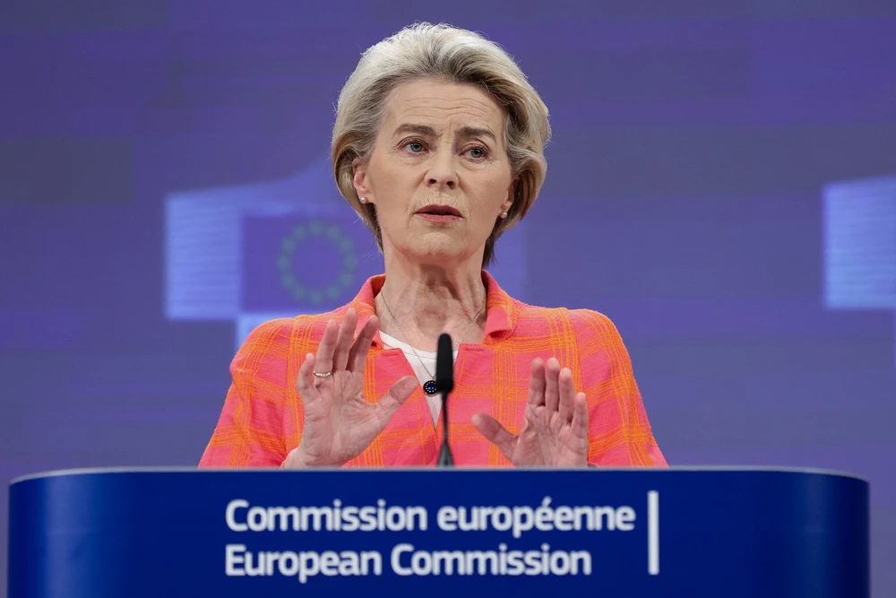 Chủ tịch Ủy ban châu Âu Ursula von der Leyen tuyên bố ứng cử nhiệm kỳ 2 | Vietnam+ (VietnamPlus)