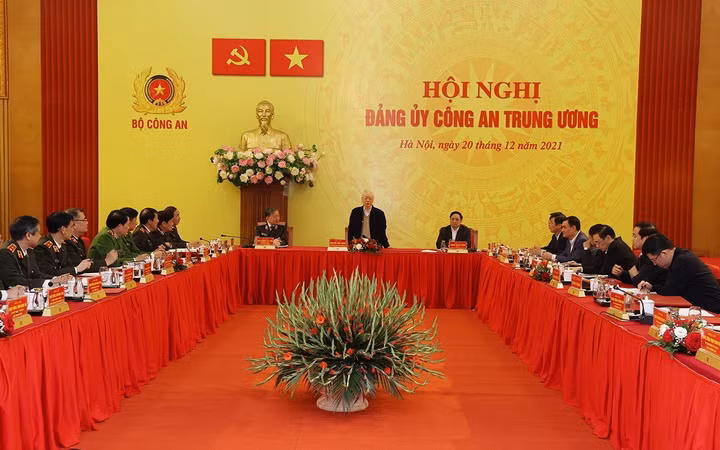 Tổng Bí thư Nguyễn Phú Trọng dự Hội nghị Đảng ủy Công an Trung ương ảnh 1