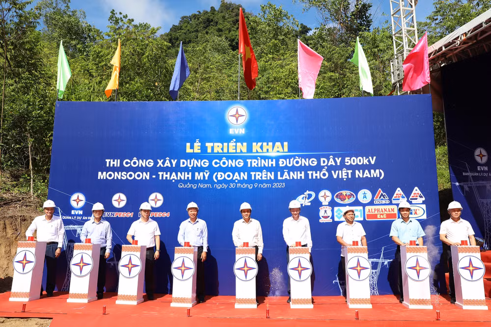 EVN phát động thi công xây dựng đường dây 500kV Monsoon-Thạnh Mỹ ảnh 1