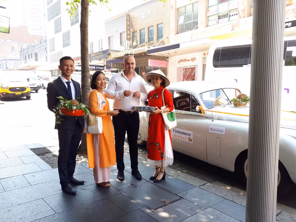 Sầu riêng Việt Nam ''diễu hành'' trên đường phố Australia ảnh 1