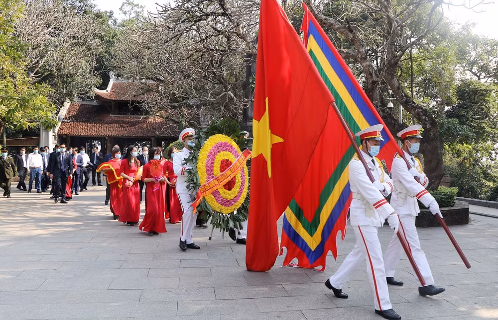 Dâng hương tưởng niệm, tri ân công đức các Vua Hùng Xuân Tân Sửu 2021 ảnh 2