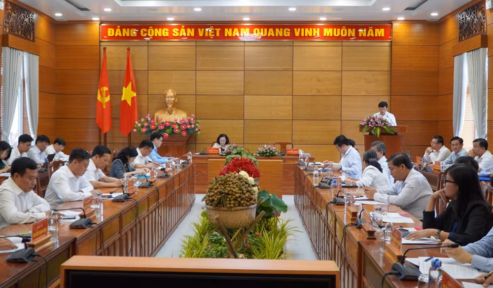 Thường trực Ban Bí thư làm việc với Ban Thường vụ Tỉnh ủy Đồng Tháp ảnh 1