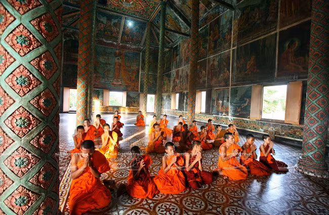 Chùa Xiên Cán - lộng lẫy kiến trúc Khmer của Bạc Liêu ảnh 12