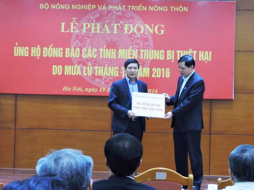 Ngành Nông nghiệp phát động và ủng hộ hơn 700 triệu đồng ở miền Trung ảnh 2
