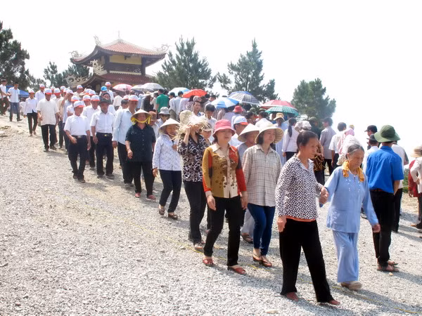 Hội Cựu chiến binh trồng cây ở khu mộ Tướng Võ Nguyễn Giáp ảnh 1
