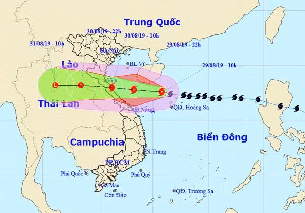 Sáng 30/8, bão số 4 sẽ đi vào đất liền từ Nghệ An đến Quảng Bình ảnh 1