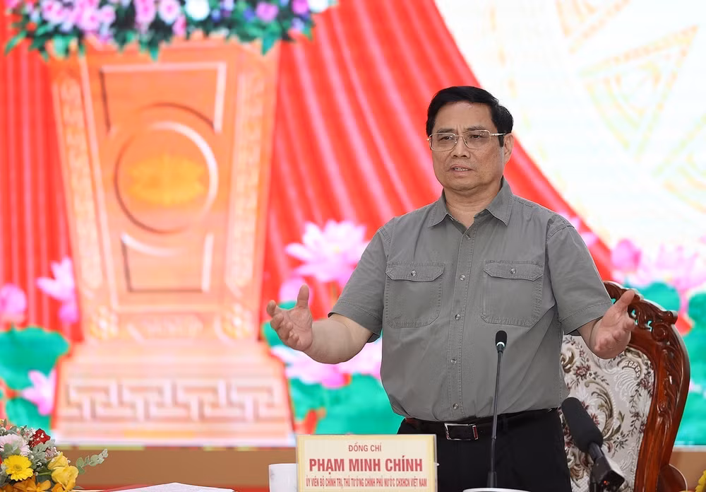 Thủ tướng Phạm Minh Chính làm việc với lãnh đạo chủ chốt của Sóc Trăng ảnh 1