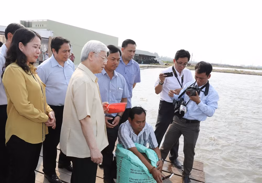 Tổng Bí thư Nguyễn Phú Trọng thăm, làm việc tại tỉnh An Giang ảnh 3