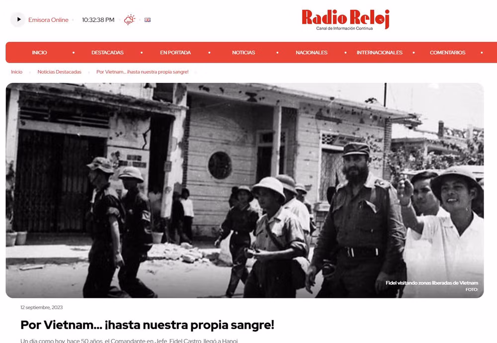 Báo Cuba hồi tưởng chuyến thăm Việt Nam đầu tiên của Lãnh tụ Fidel ảnh 1