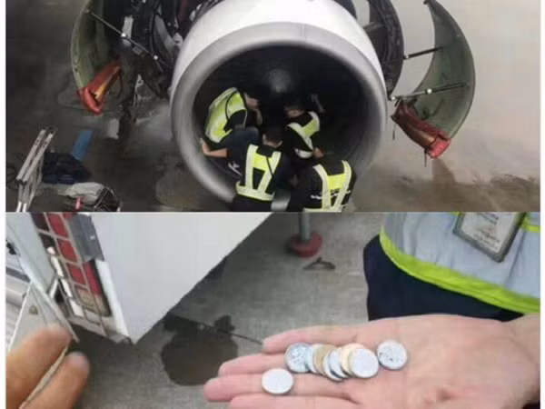 Cụ bà gây sốc khi ném tiền xu vào động cơ máy bay để "cầu may" ảnh 1