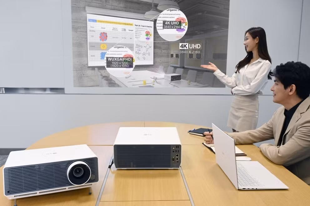 Hãng LG cho ra mắt sản phẩm máy chiếu mới sử dụng tại công sở ảnh 1