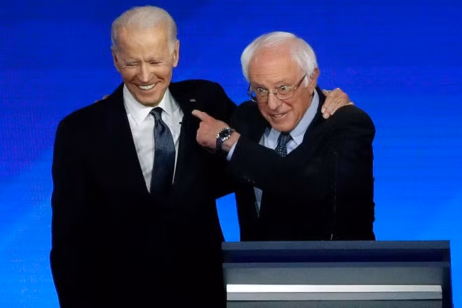 Bầu cử Mỹ 2020: Ông Sanders ủng hộ ứng cử viên tổng thống Biden ảnh 1