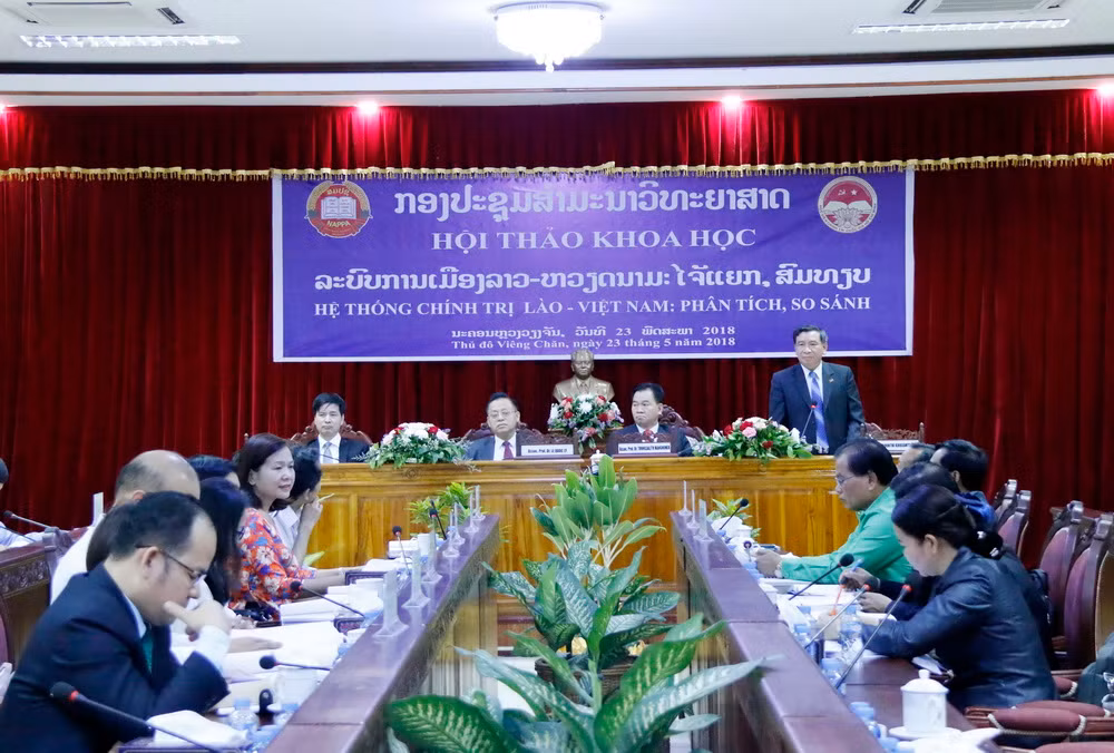 Hội thảo khoa học về hệ thống chính trị Lào-Việt Nam tại Vientiane ảnh 3